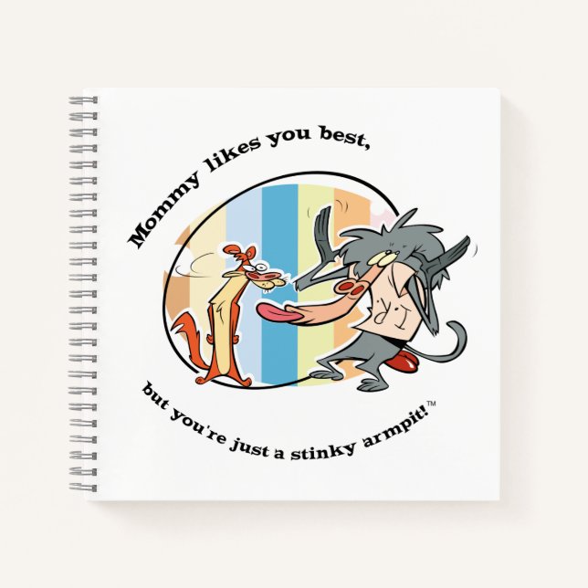 Carnet Weasel & Baboon "Maman aime mieux que toi" (Devant)