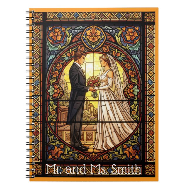 Carnet Wedding Design in Traditional Stained Glass (Devant)