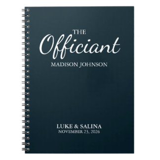 Carnet Wedding Officiant Ceremony Personalized Elegant