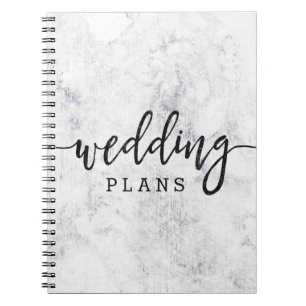 Carnet Wedding planner blanc et gris chic