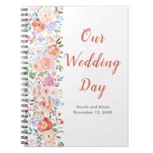 Carnet Wedding planner de fleurs printanières