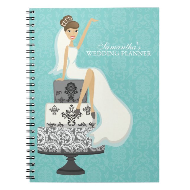 Carnet Wedding planner de mariée Brunette (Devant)
