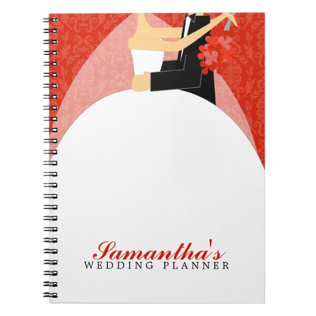 Carnet Wedding planner fait sur commande de jeunes mariés (Devant)