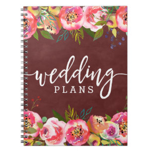 Carnet Wedding planner floral d'automne de Bourgogne