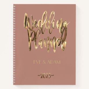 Carnet Wedding planner Gold 2023 Rose Gold