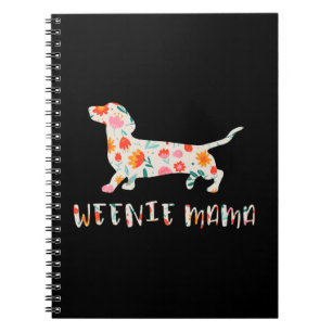 Carnet Weenie Mama Dachshund floral