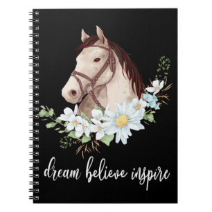 Carnet Western Equestriy Cadeau Motivationnel Dreams Hors