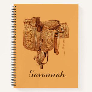 Carnet Western, Saddle, Femme, Équitation, Anniversaire