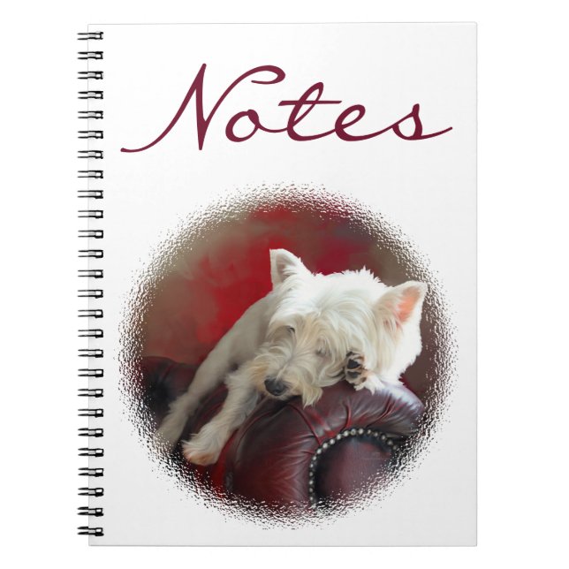 Carnet Westie au repos (Devant)