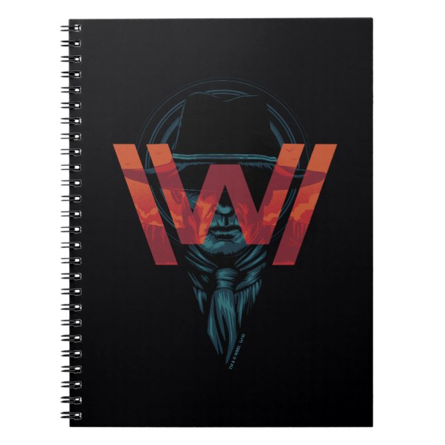 Carnet Westworld | L'homme en noir logo graphique (Devant)
