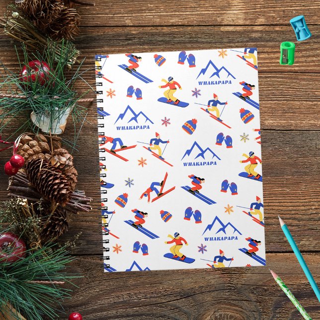 Carnet Whakapapa New Zealand Ski Snowboard Motif (Créateur téléchargé)