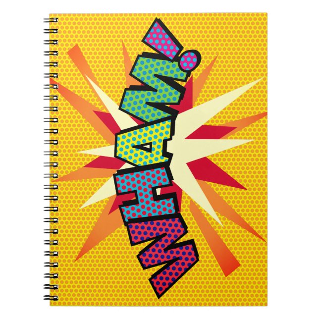 Carnet WHAM Fun Retro Comic Book Pop Art (Devant)