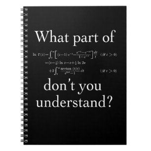 Carnet What Part of... White on dark