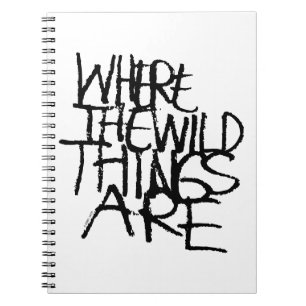 Carnet Where the Wild Things Are Écrit à la main