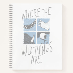 Carnet Where The Wild Things Are   Graphique Carré