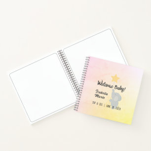 Carnet Whimsical Elephant Welcome Baby Conseil & Wings