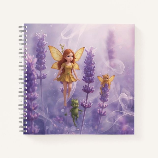 Carnet Whimsy Among the Purple Blooms (Devant)