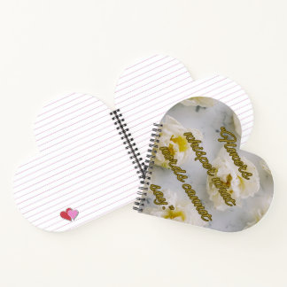 Carnet Whisper Flowers Heart Spiral Notebook