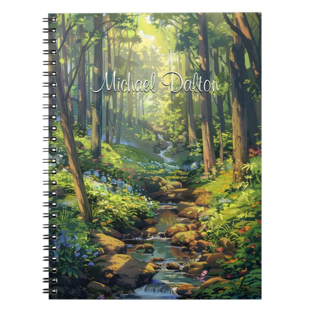 Carnet Whispers personnalisés de la forêt enchantée inspi (Devant)