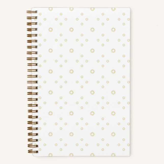 Carnet White | Golden Zinnia Sun (Recto)