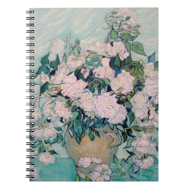 Carnet White Roses-1890-Vincent van Gogh (Devant)