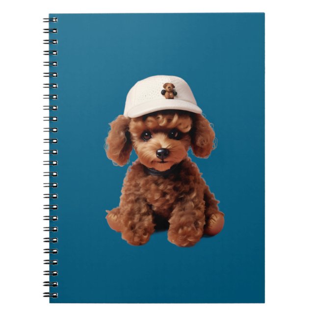 Carnet White Teacup Poodle Folder (Devant)
