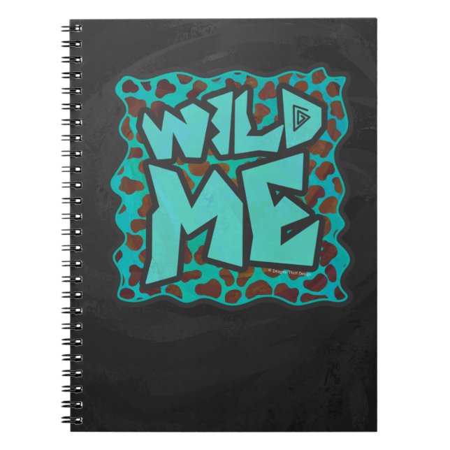 Carnet Wild me Dalmatien Conception Brown et Turquoise (Devant)