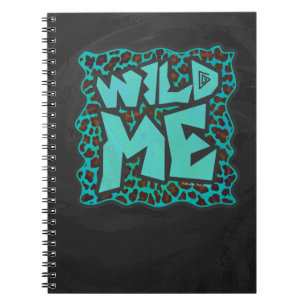Carnet Wild Me Design léopard Brown et Turquoise