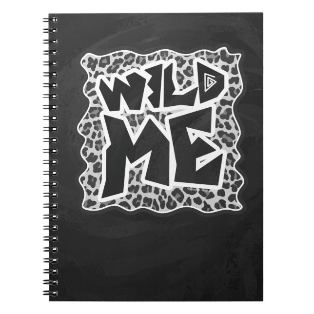 Carnet Wild Me Leopard blanc et noir (Devant)