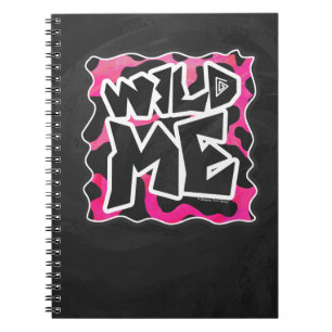 Carnet Wild Me Vache rose et blanc