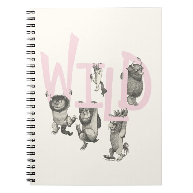 Carnet WILD | Wild Things et Max - Rose (Devant)