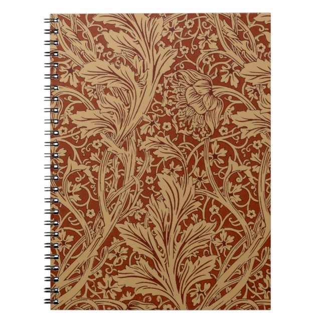 Carnet William Morris Arcadia Floral Garden Flower Classi (Devant)