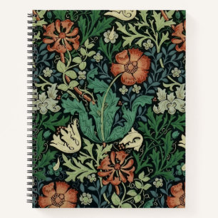 Carnet William Morris Compton Floral Art Nouveau Motif