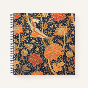 Carnet William Morris Cray Floral Art Nouveau Motif
