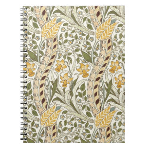 Carnet William Morris Daffodil Garden Flower Classic Bota