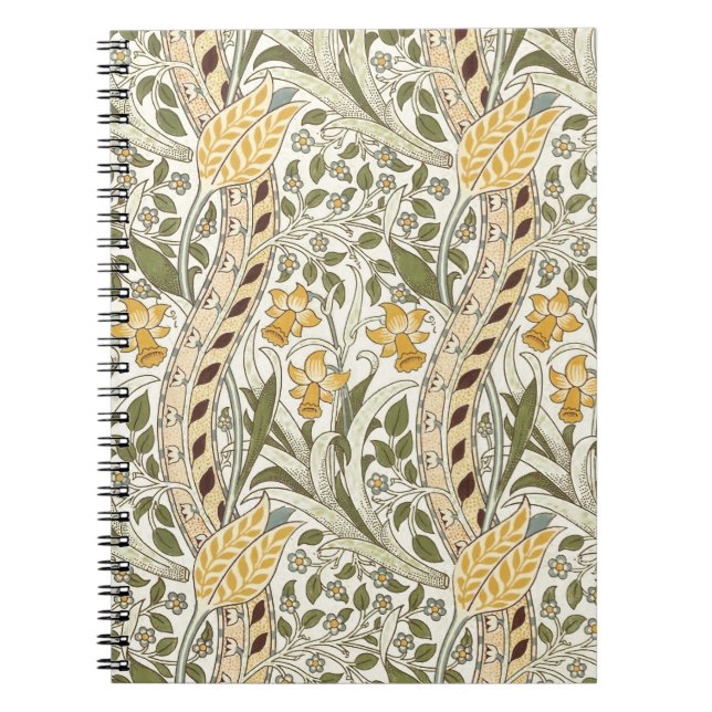Carnet William Morris Daffodil Garden Flower Classic Bota (Devant)