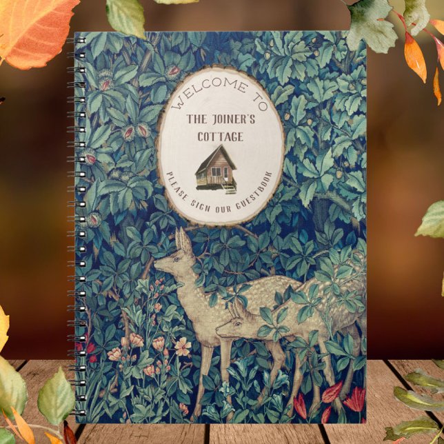 Carnet William Morris Deer & Cabine Bienvenue (Créateur téléchargé)