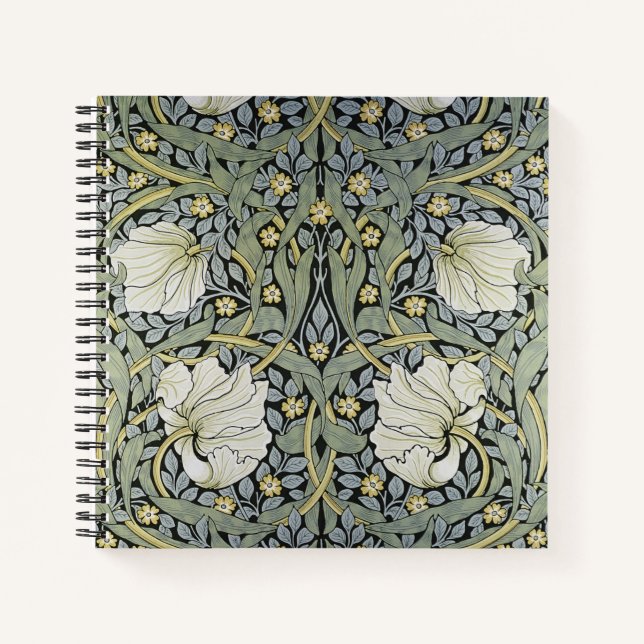 Carnet William Morris - Design Motif Pimpernel (Devant)