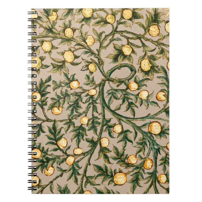 Carnet William Morris Fruit Floral Jardin Fleur Classique (Devant)