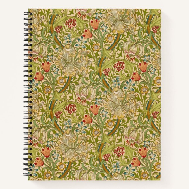 Carnet William Morris "Golden Lily" 2 (Devant)