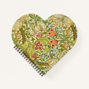 Carnet William Morris Golden Lily Vintage Pré-Raphaélit