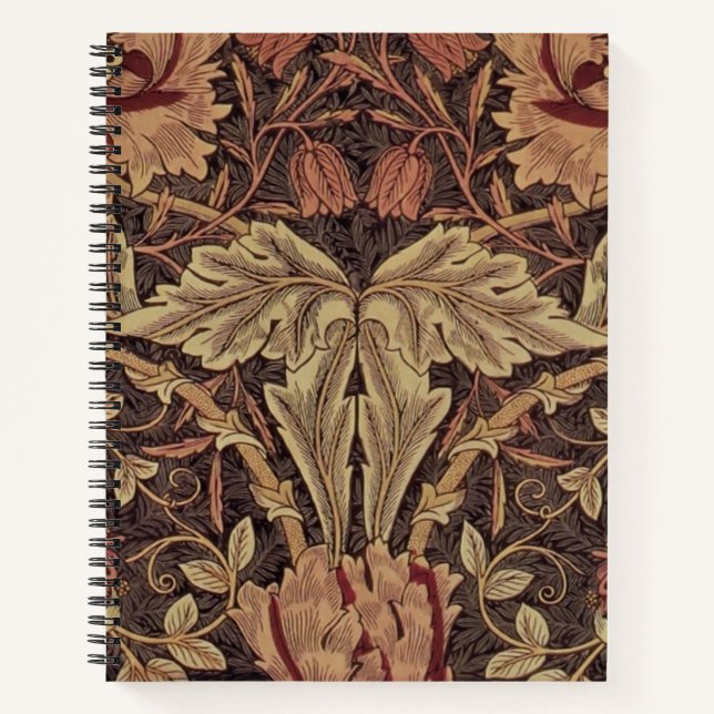 Carnet William Morris Honeysuckle Classic English Art (Devant)