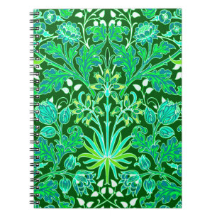 Carnet William Morris Hyacinth Imprimer, Emerald Green