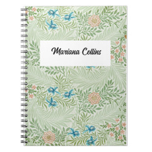 Carnet William Morris Larkspur Personnalisé