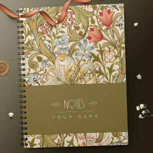 Carnet William Morris Lily Art Nouveau Motif Floral Non