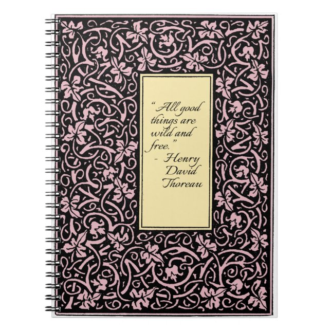 Carnet William Morris Motif de la feuille de vigne (Devant)