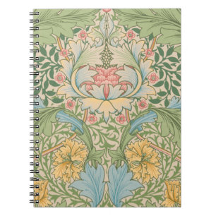 Carnet William Morris Myrtle Fleur Floral Botanique