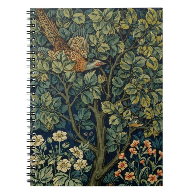 Carnet William Morris Pheasier Bois Bois (Devant)