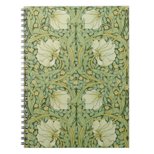 Carnet William Morris Pimpernel Fond d'écran bleu Floral