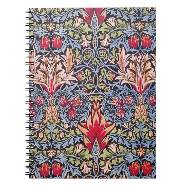 Carnet William Morris Snakeshead Floral Art Nouveau (Devant)